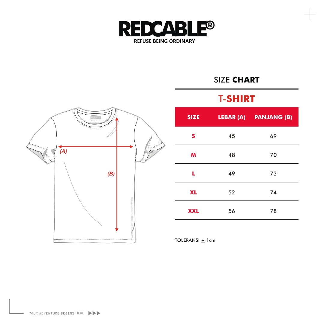 Size Chart Kaos